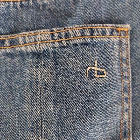 rag & bone Distressed Jean Shorts in Mason size 24 12781 - Picture 8 of 8